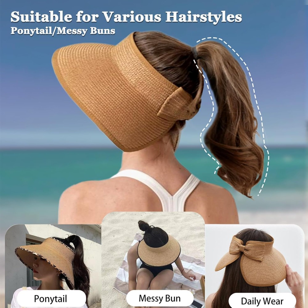 Women's Sun Visor Hats Wide Br - Hat Floppy Wide 리뷰 및 가격