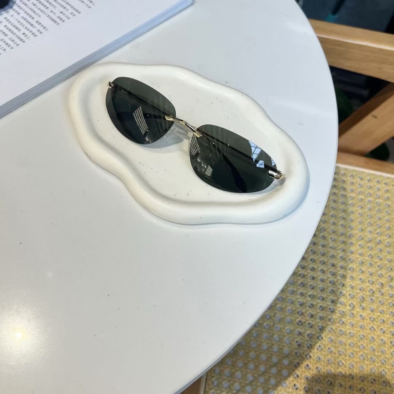 UV400 Rimless Shades, Cat Eye  - Sunglasses Cat Eye 리뷰 및 가격