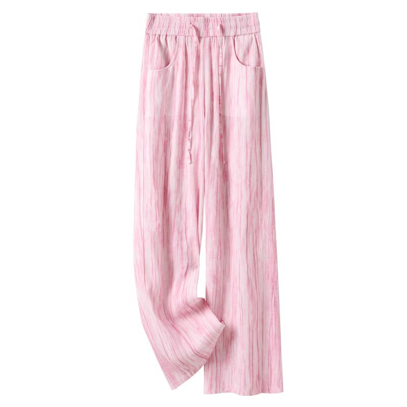 Tie-Dye Ice Silk Cotton Linen  - Linen Pant Wide 리뷰 및 가격