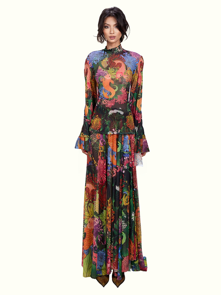 Weird Puss Colorful Floral Pri - Romper Floral Print 리뷰 및 가격