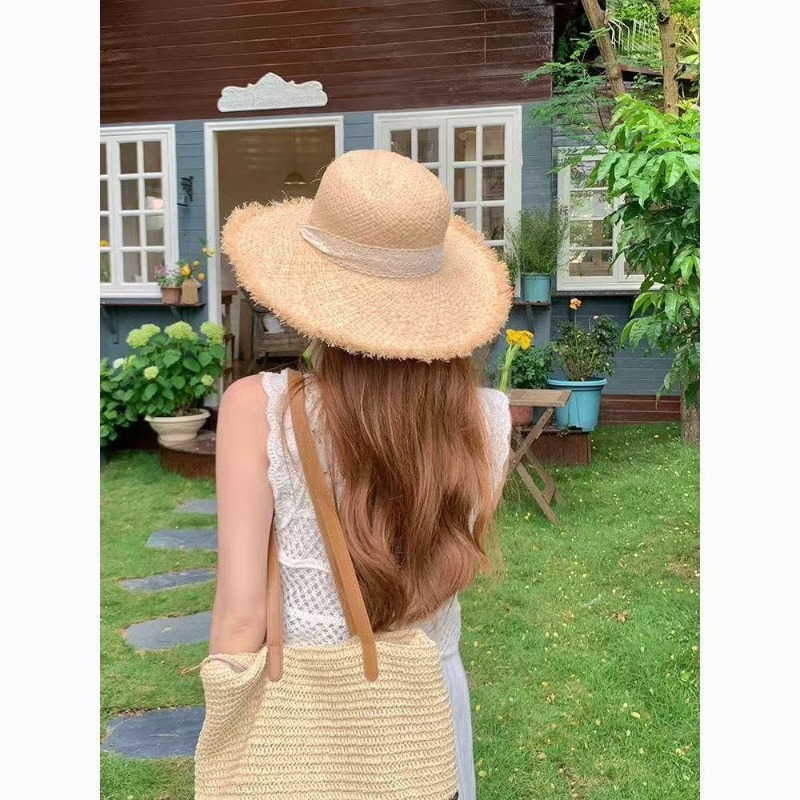 Women Raffia Straw Sun Hat Wid - Hat Floppy Wide 리뷰 및 가격