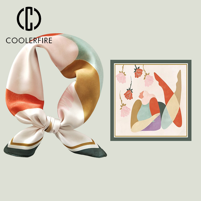 Women's Silk Cartoon Scarf Squ - Headband Summer Knit 리뷰 및 가격