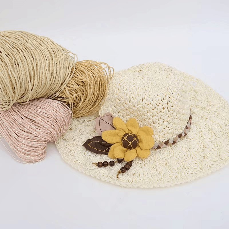 200g 2ply Cotton Raffia Yarn f - Crochet Bag Raffia 리뷰 및 가격