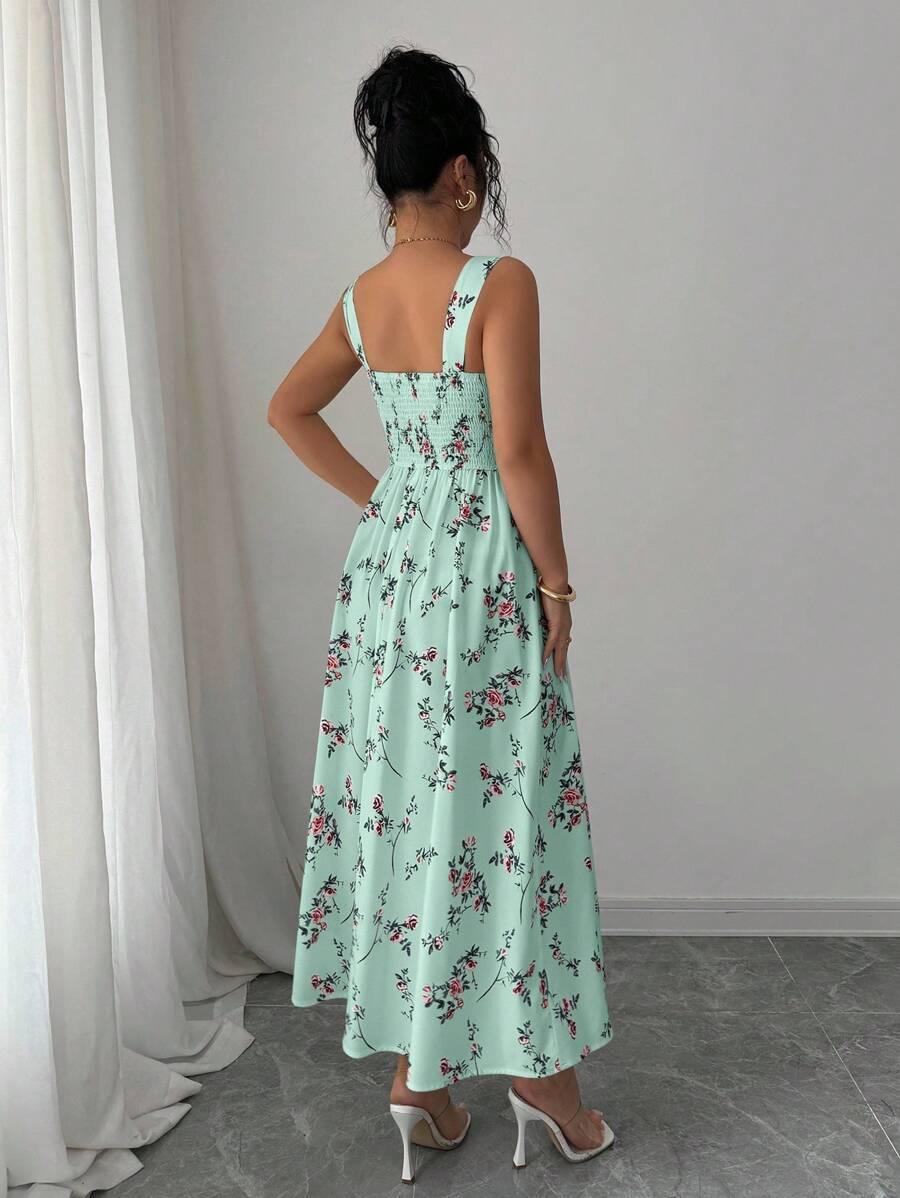 Mint Green Floral Midi Dress W - Midi Skirt Floral 리뷰 및 가격
