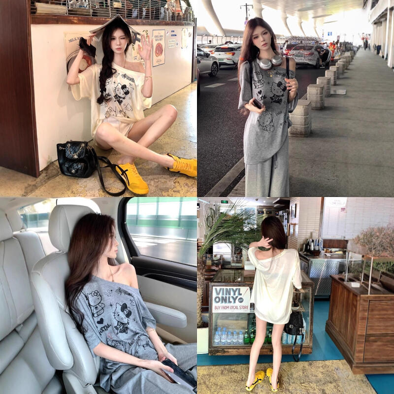Sun Protection Blouse Hello Ki - Blouse Off Shoulder 리뷰 및 가격