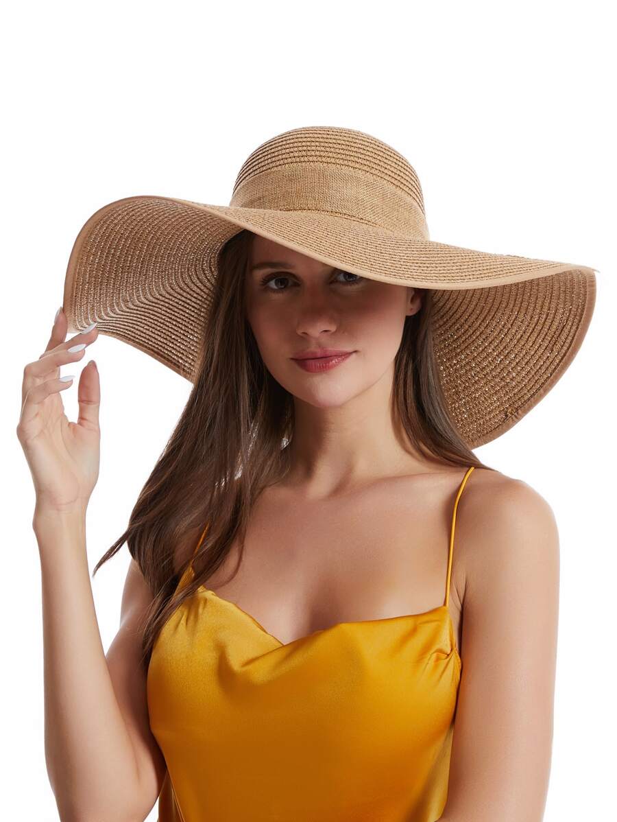 Womens Wide Brim Floppy Straw  - Hat Floppy Wide 리뷰 및 가격
