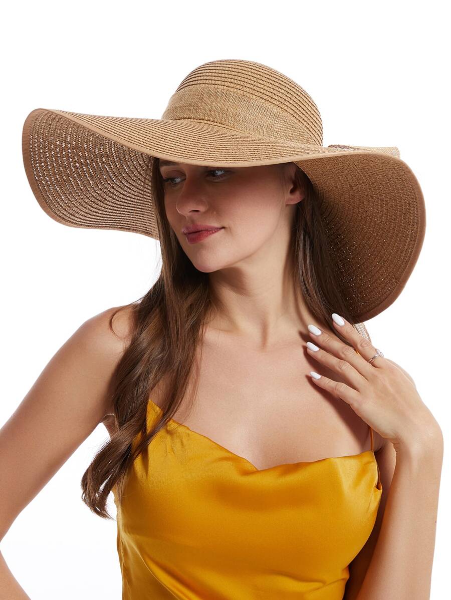Womens Wide Brim Floppy Straw  - Hat Floppy Wide 리뷰 및 가격