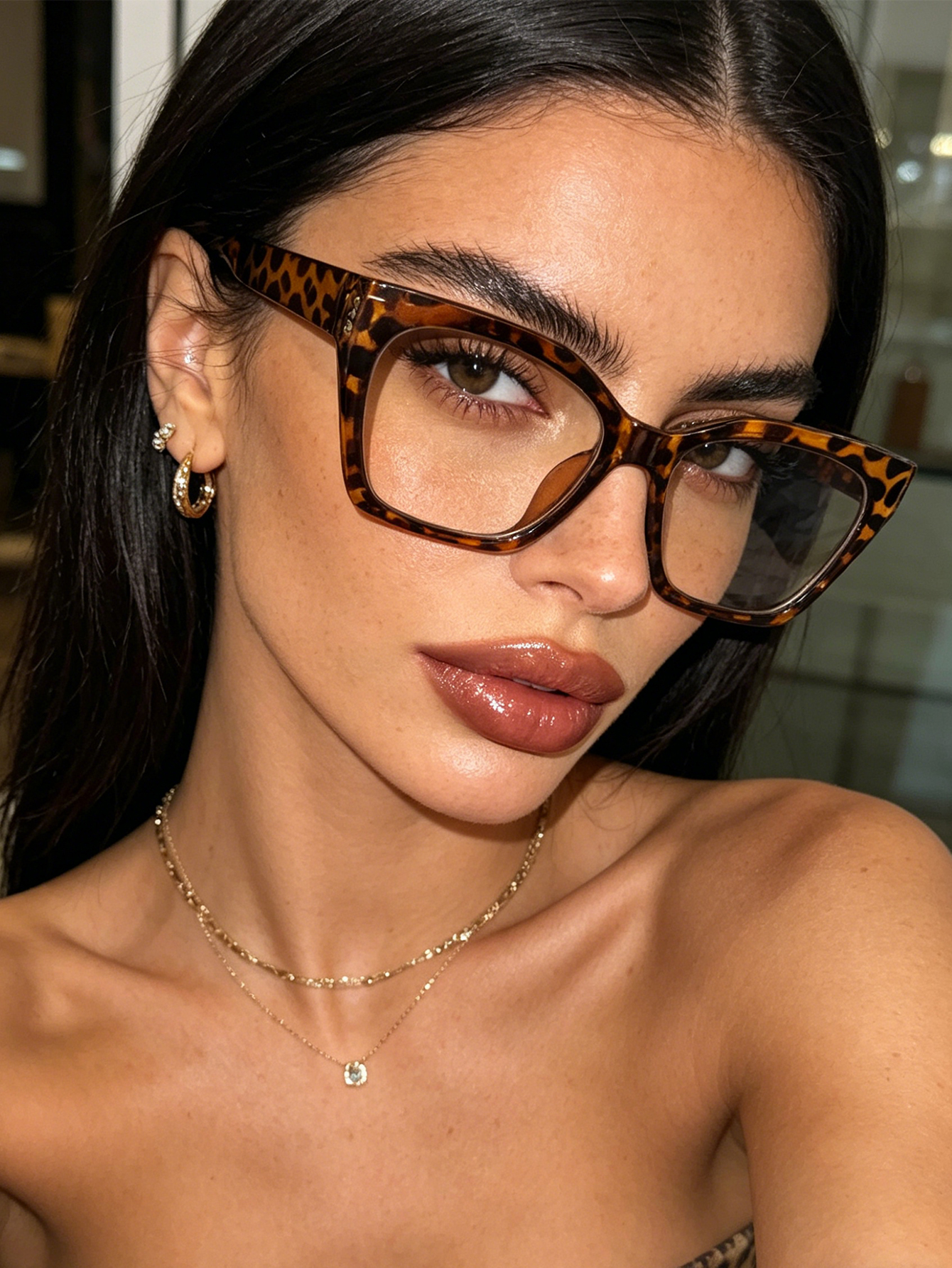 1Pc High-End Leopard Print Cat - Sunglasses Cat Eye 리뷰 및 가격