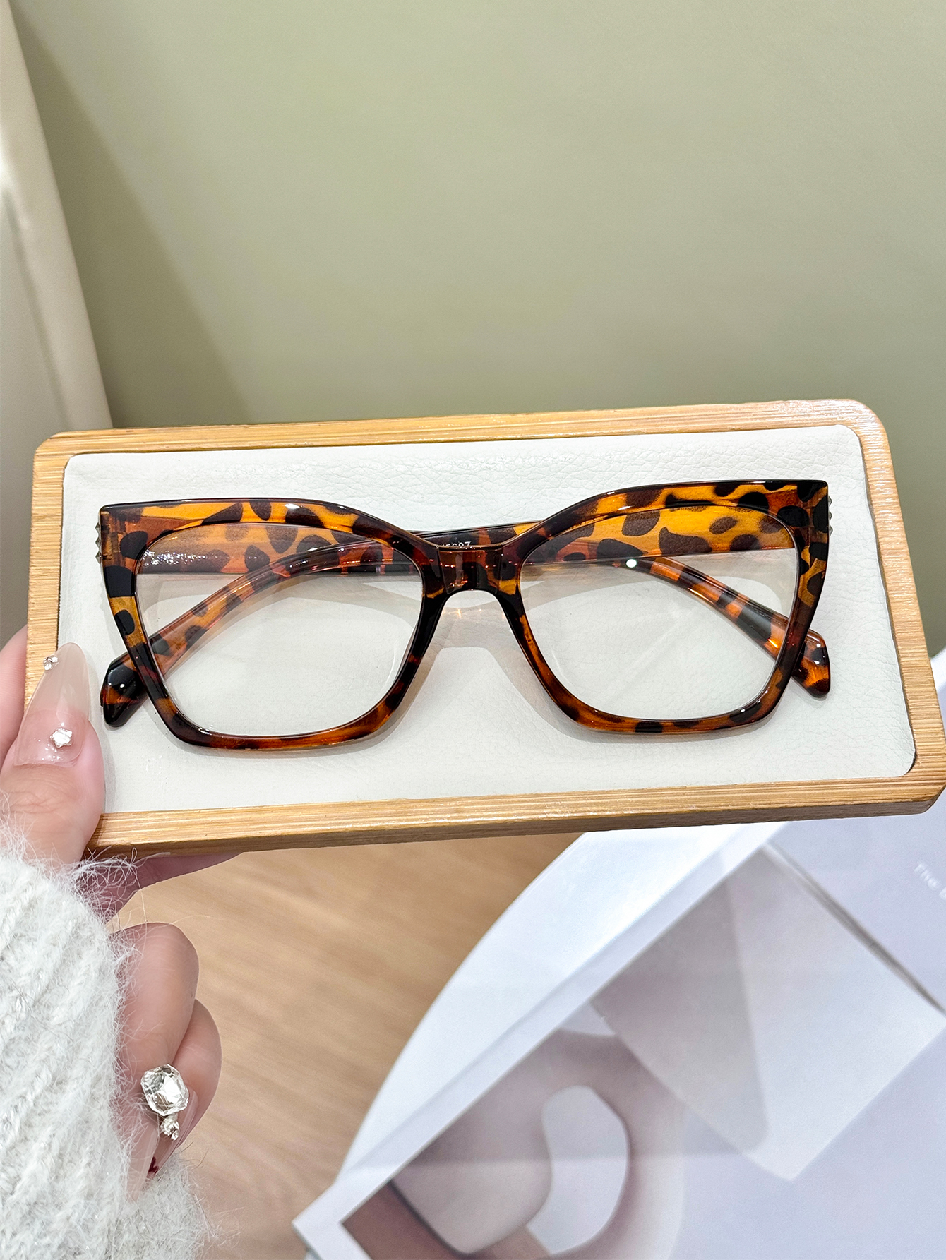 1Pc High-End Leopard Print Cat - Sunglasses Cat Eye 리뷰 및 가격