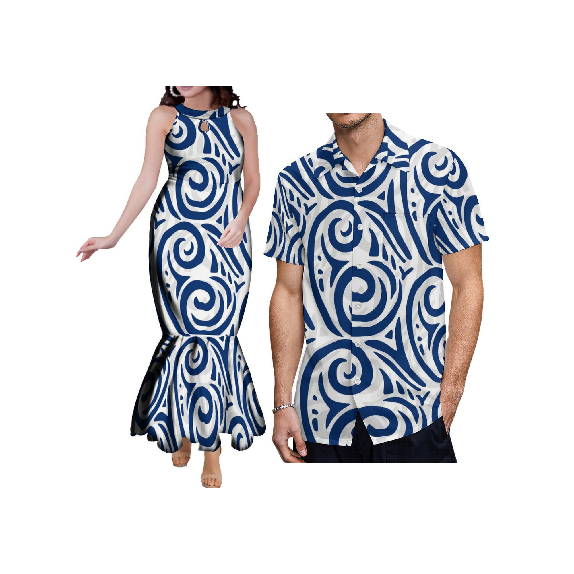 Customized Couples Clothes Big - Maxi Dress Halter 리뷰 및 가격