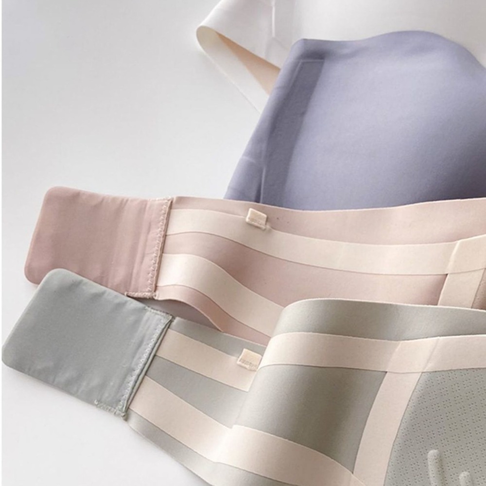 Solid Color Strapless Wrapped  - Bralette Triangle Set 리뷰 및 가격