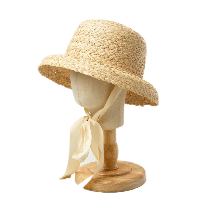 Handwoven Kids Straw  Cap Girl - Hat Floppy Wide 리뷰 및 가격