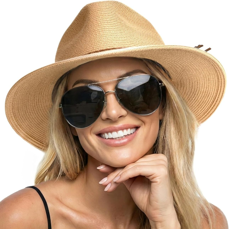 1pc Summer Straw Beach Sun Hat - Hat Floppy Wide 리뷰 및 가격