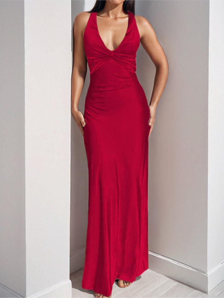Sexy Elegant Party Long Dress  - Maxi Dress Halter 리뷰 및 가격