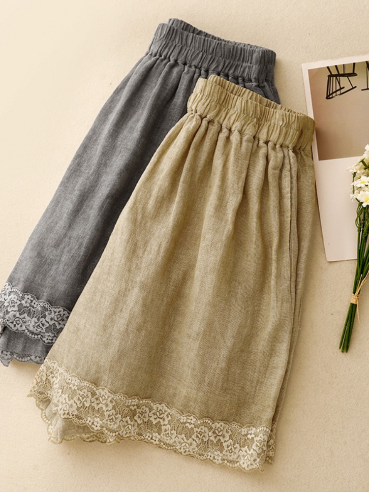 Retro Tie Dye Cotton Linen Wom - Linen Pant Wide 리뷰 및 가격