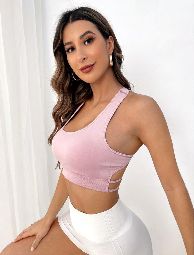Breathable Sports Bra Fitness  - Crop Top Crochet 리뷰 및 가격