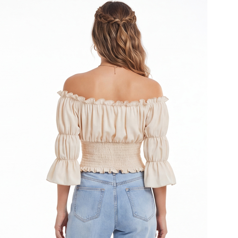Renaissance Blouse Women Top w - Blouse Off Shoulder 리뷰 및 가격