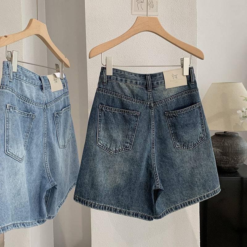 Denim Short Pant Women Jeans V - Shorts Denim Frayed 리뷰 및 가격