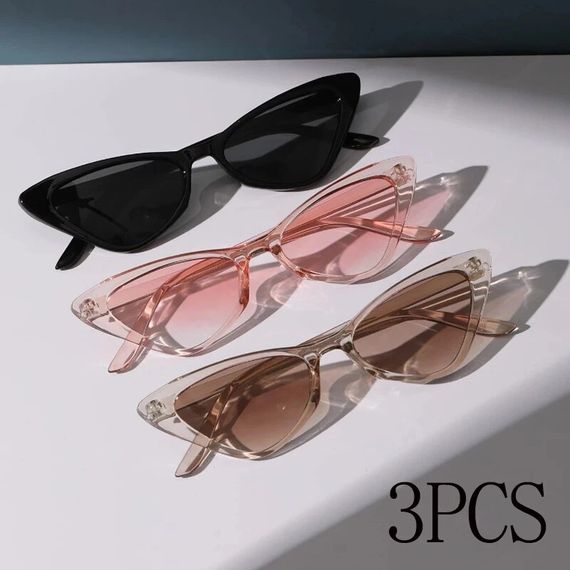 3 Pairs Per Set Small Cat Eye  - Sunglasses Cat Eye 리뷰 및 가격