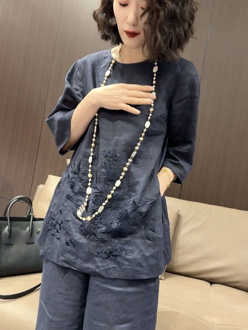 High-End Lightweight Cotton Li - Linen Pant Wide 리뷰 및 가격