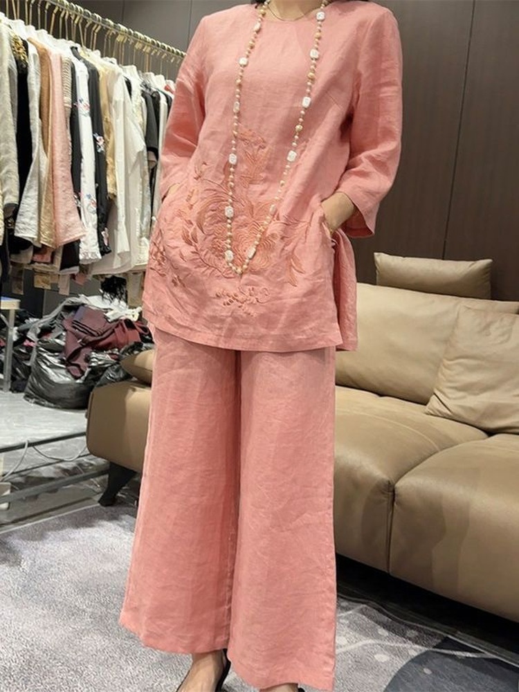 High-End Lightweight Cotton Li - Linen Pant Wide 리뷰 및 가격