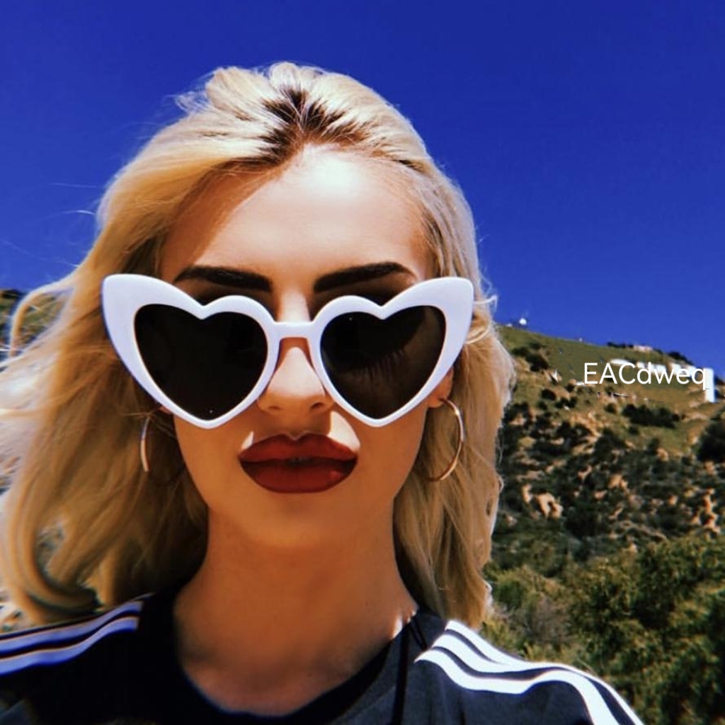 Love Heart Cat Eye Sunglasses  - Sunglasses Cat Eye 리뷰 및 가격