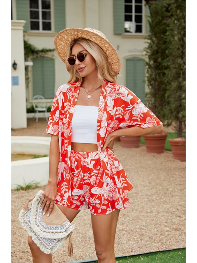 Summer Casual 2 Piece Set Wome - Romper Floral Print 리뷰 및 가격