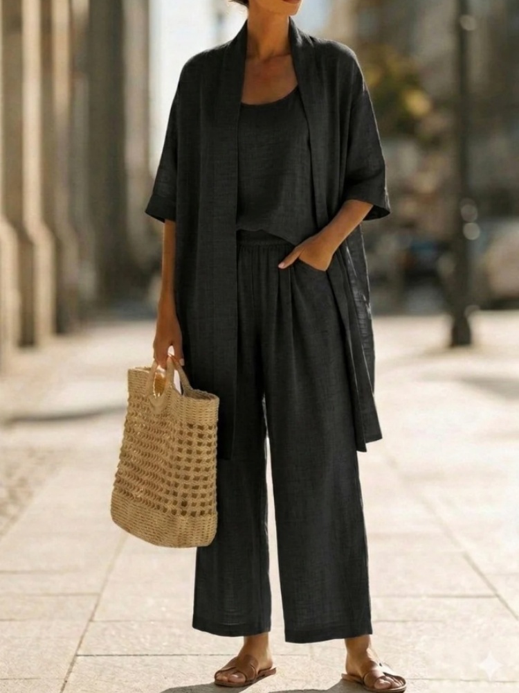 Casual Solid Cotton Linen Loos - Linen Pant Wide 리뷰 및 가격
