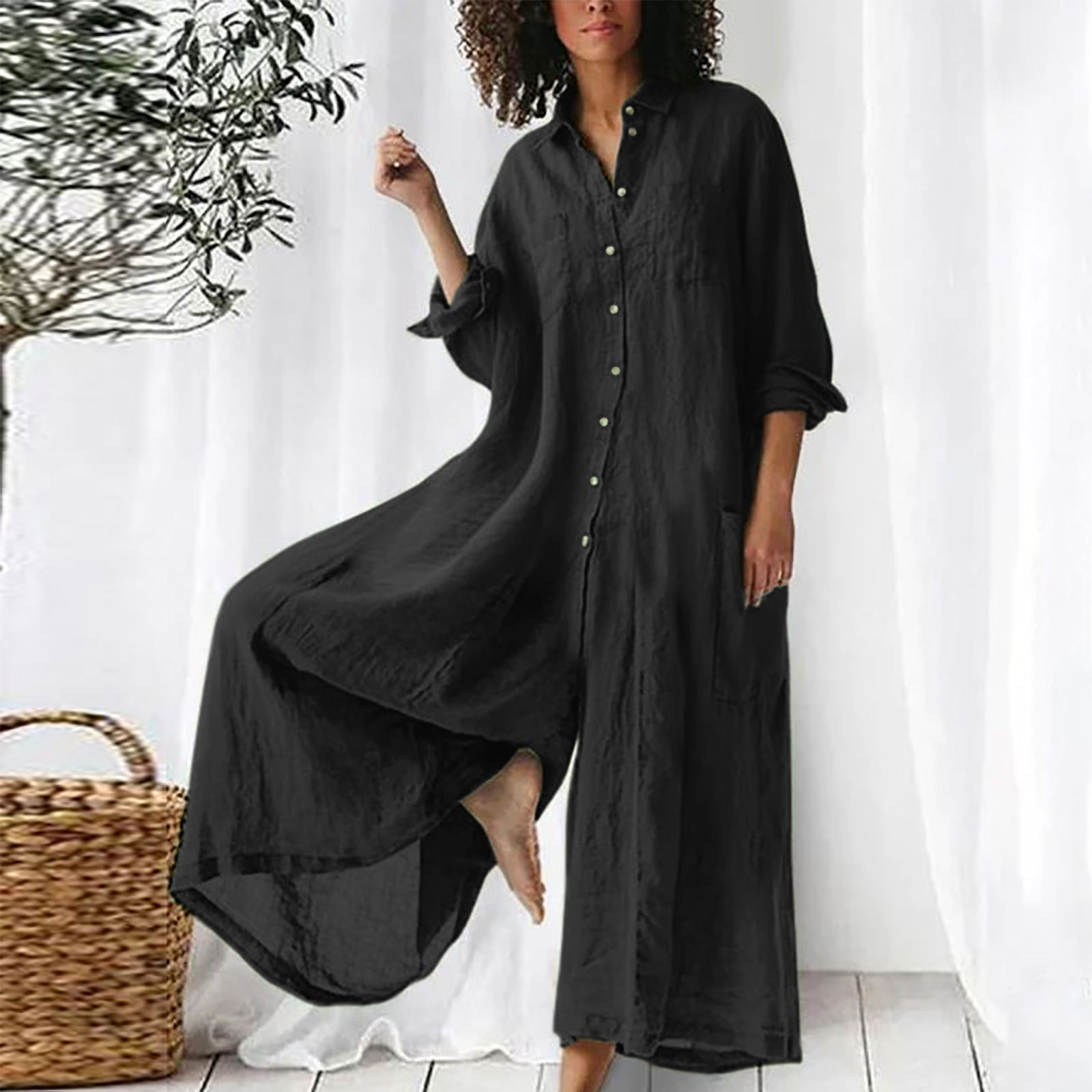 Ladies' Jumpsuit Everyday Long - Jumpsuit Linen Relaxed 리뷰 및 가격