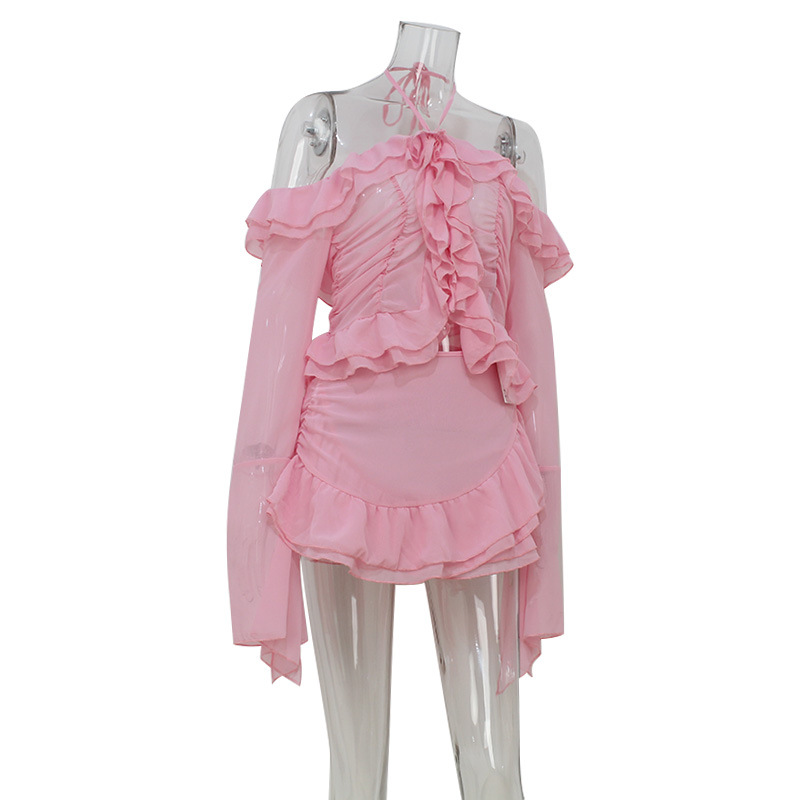 Women Holiday Sweet Ruffles 2  - Blouse Off Shoulder 리뷰 및 가격
