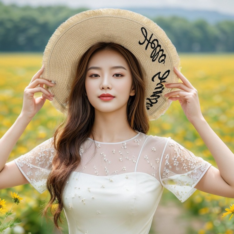 1pc Summer Floppy Beach Hats f - Hat Floppy Wide 리뷰 및 가격