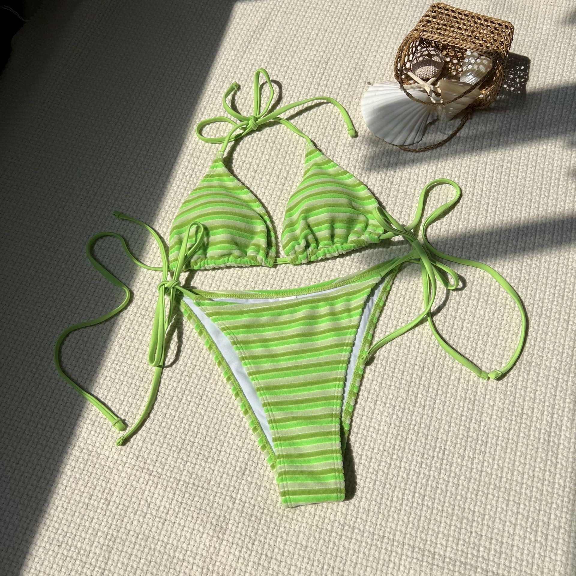 Hot Lingerie Bikini Triangle T - Swimsuit Bikini Ruched 리뷰 및 가격