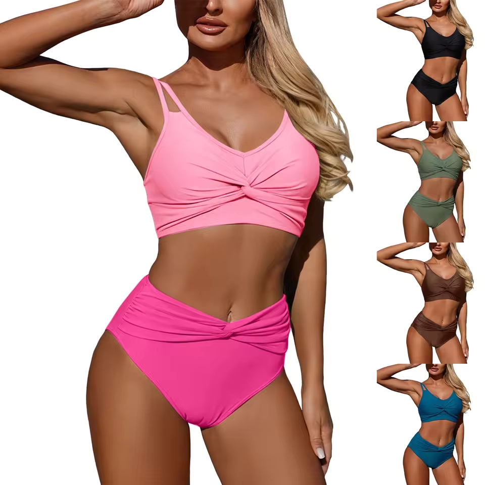 Women High Waisted Bikini Sexy - Swimsuit Bikini Ruched 리뷰 및 가격