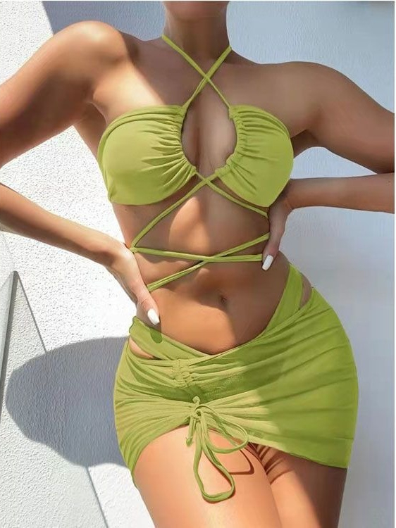Ladies High Waist Split Bikini - Swimsuit Bikini Ruched 리뷰 및 가격