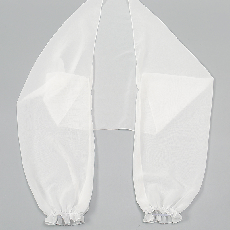 Solid Color Chiffon Shawl Summ - Blouse Off Shoulder 리뷰 및 가격