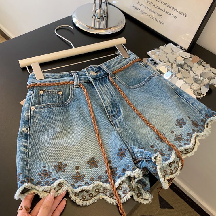 Breathable Vintage Denim Short - Shorts Denim Frayed 리뷰 및 가격