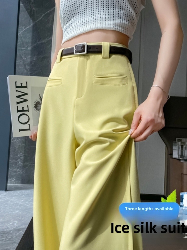 Yellow Ice Silk Cotton Linen W - Linen Pant Wide 리뷰 및 가격